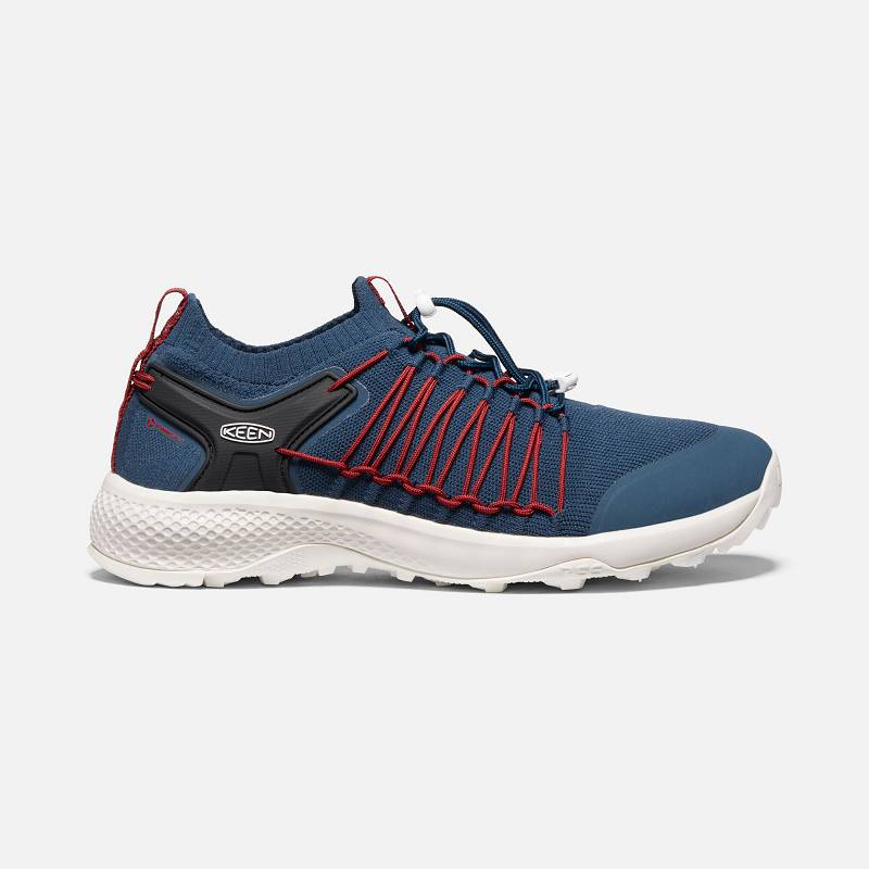 Keen Explore UNEEK Sneakers Herren DE-97032 Majolica Blue/Rio Red - Keen Herrenschuhe Navy